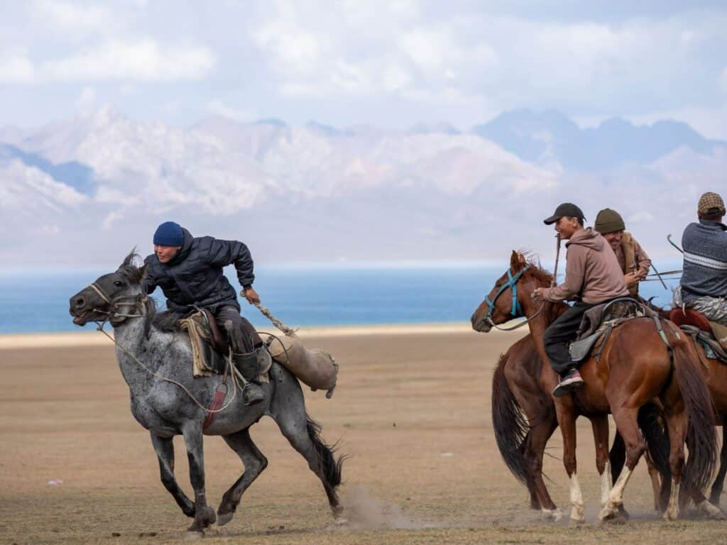 Kok Boru game, Son Kul, Kyrgyzstan