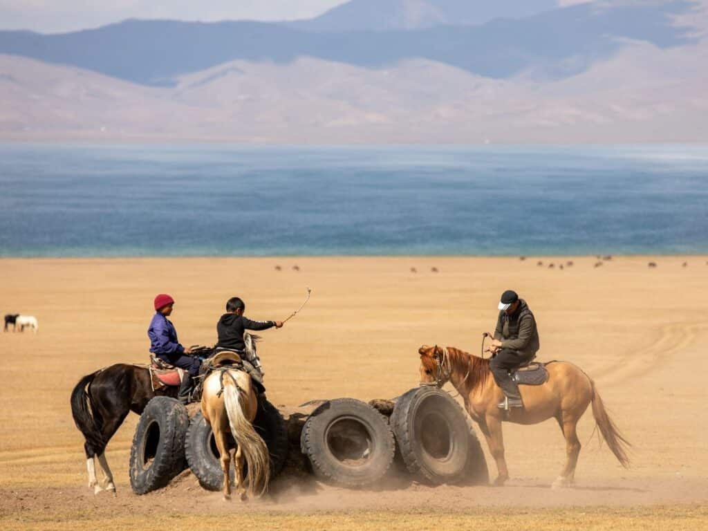 Kok Boru game, Son Kul, Kyrgyzstan