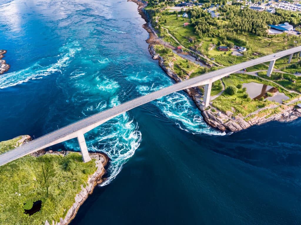 Maelstrom at Saltstraumen, Bodø, Norway