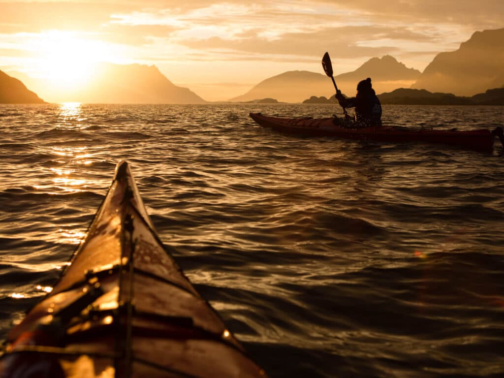 Midnight Sun Kayaking, Lofoten Islands, Norway