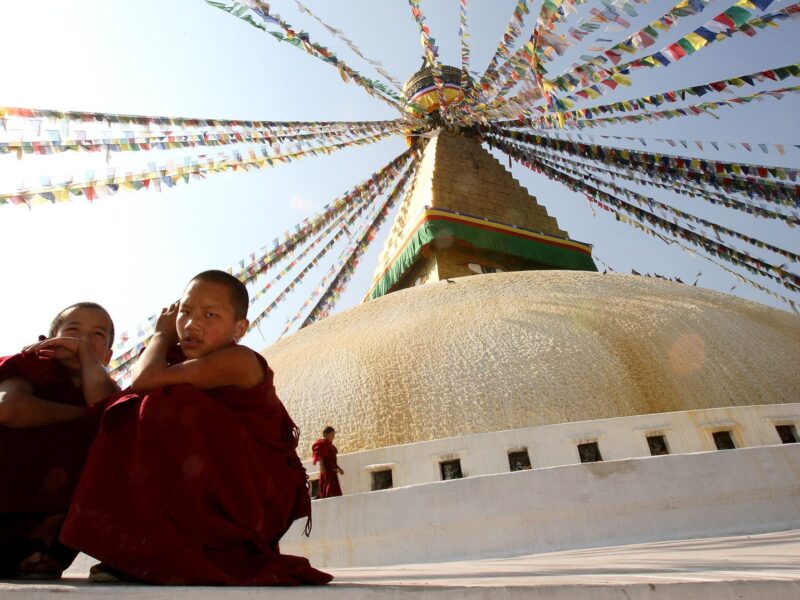 Monks, Kathmandu, India