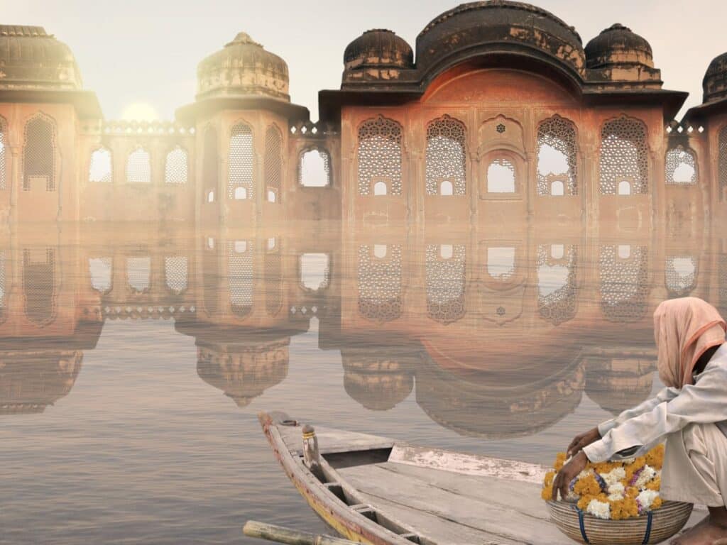 Woman on Boat, Ganges