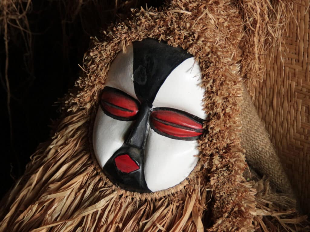 Bwiti mask, Libreville, Gabon