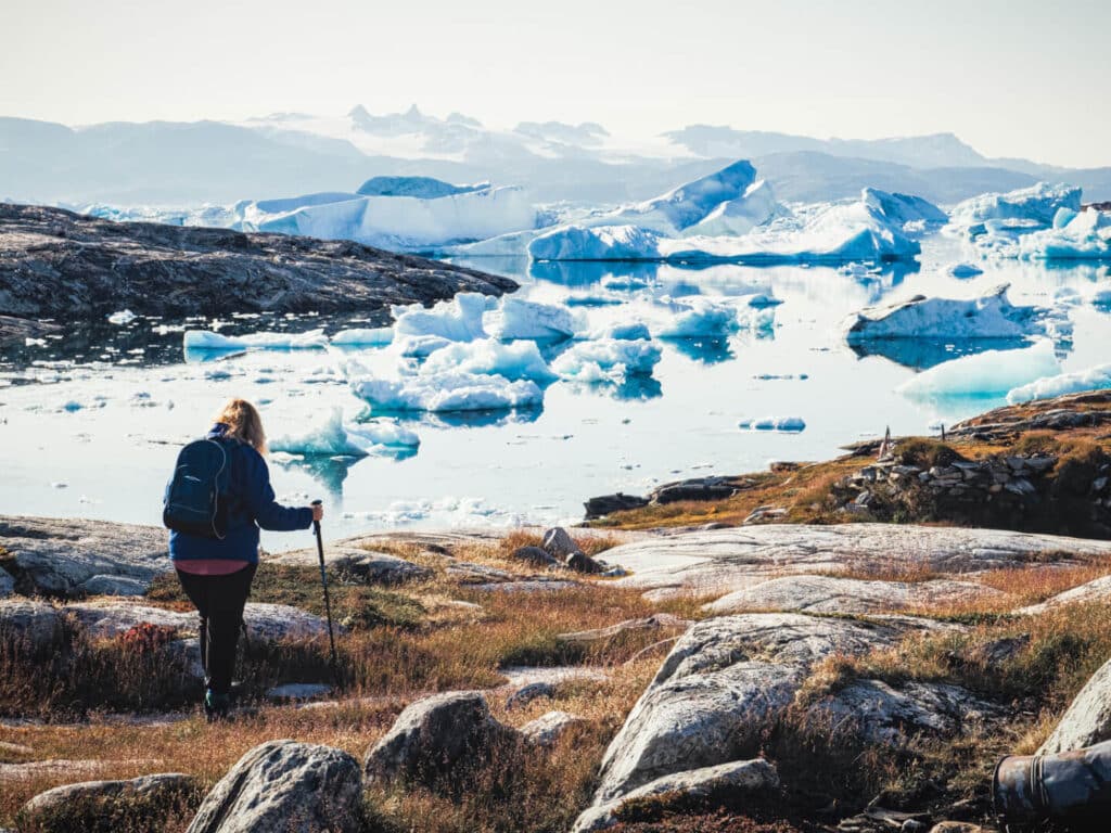 East Greenland hiking, photographed by Gunilla Lindh
