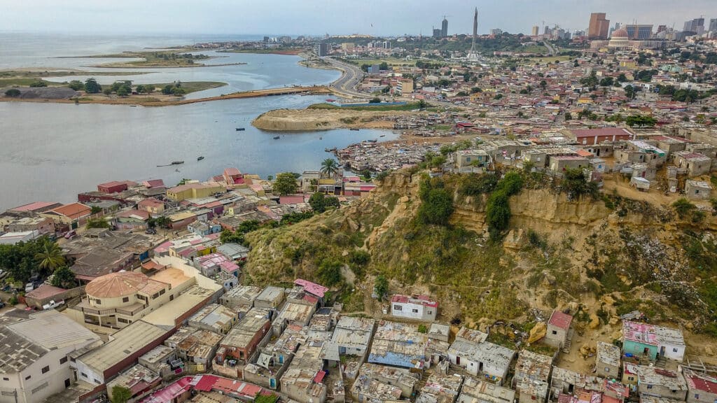 City from above, Luanda, Angola