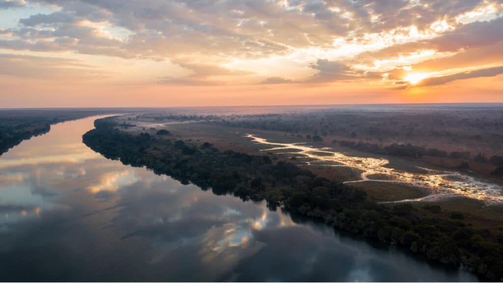 Kafue River sunset,  Zambia
