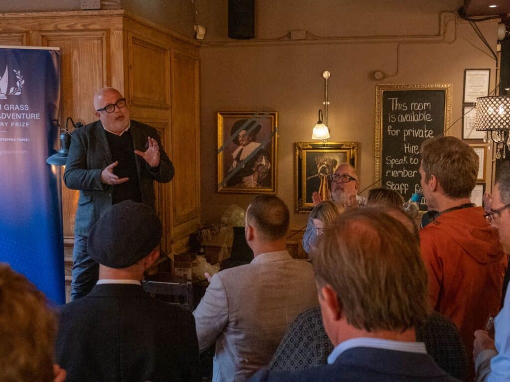 Giles Cross at the Tom Grass Literary Prize 2025