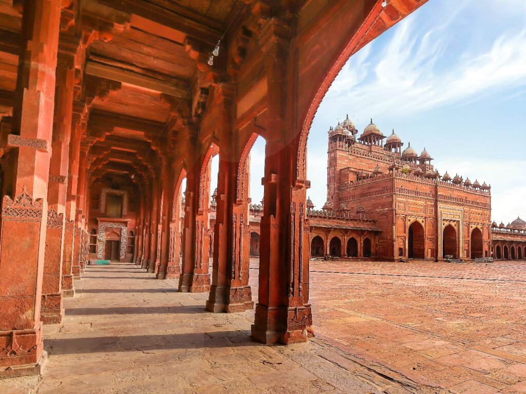 Fatehpur Sikri archways and fort, Agra, India