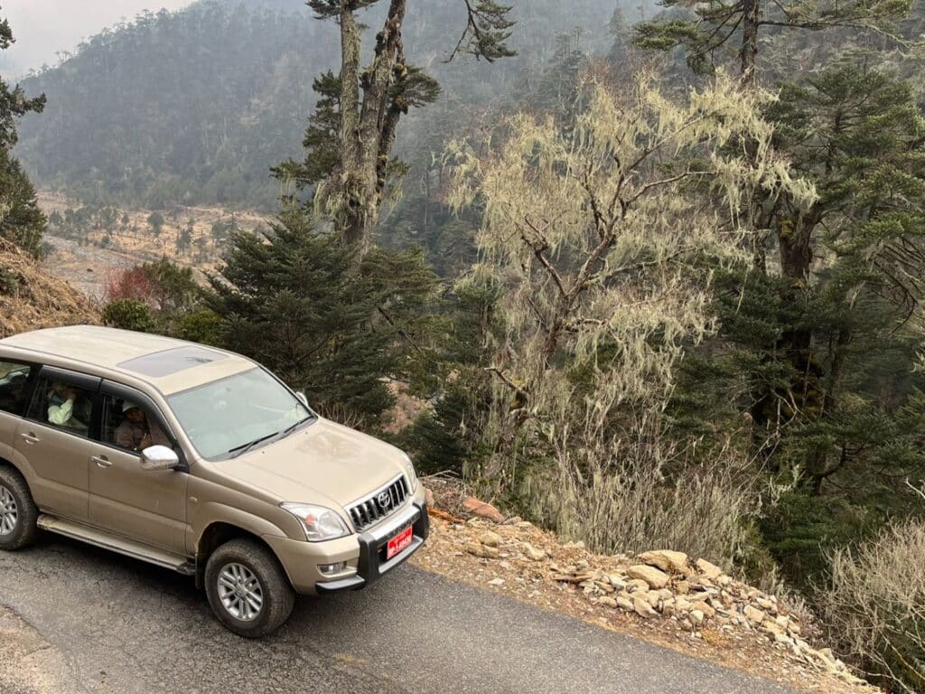 4x4 group tour, near Sakteng, Bhutan