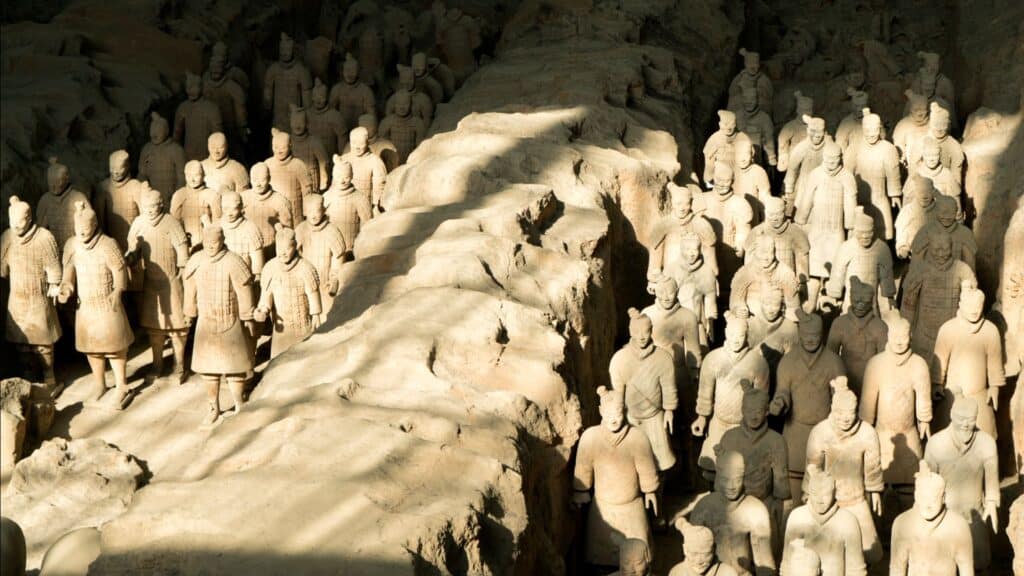 Terracotta warriors in Xian