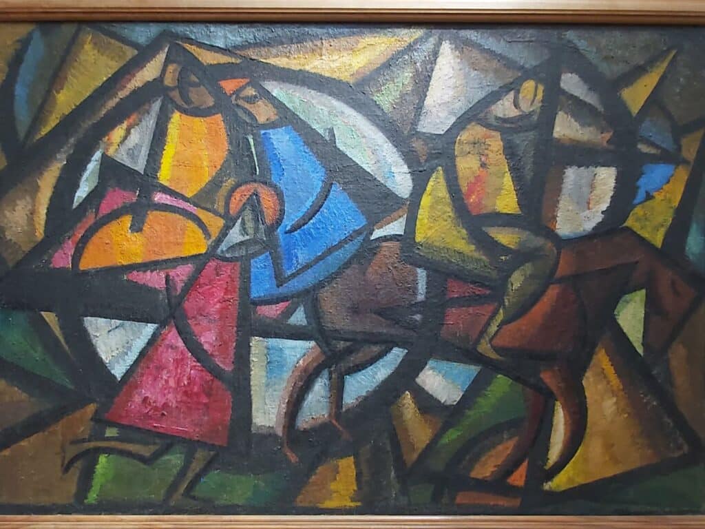 Avant garde soviet painting in Savitsky Museum, Uzbekistan