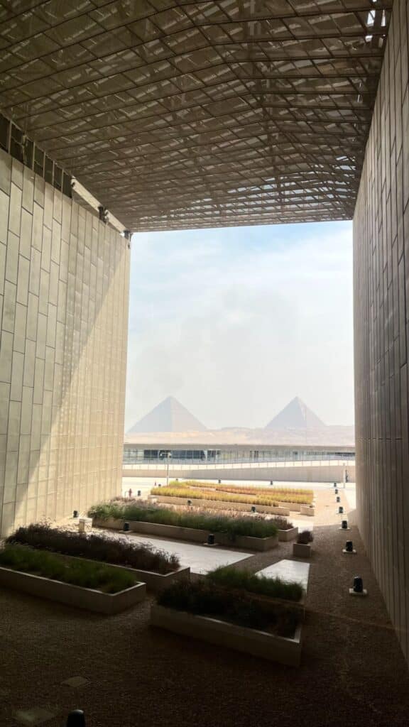 View from the Grand Egyptian Museum
