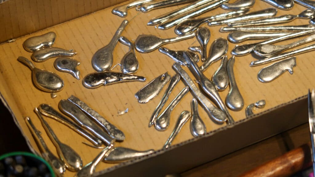 Tin craft artisan, Japan