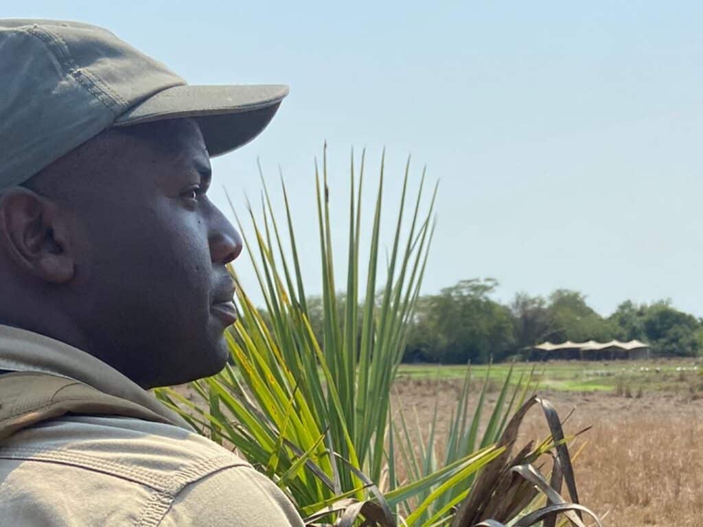 TJ guiding in Mozambique
