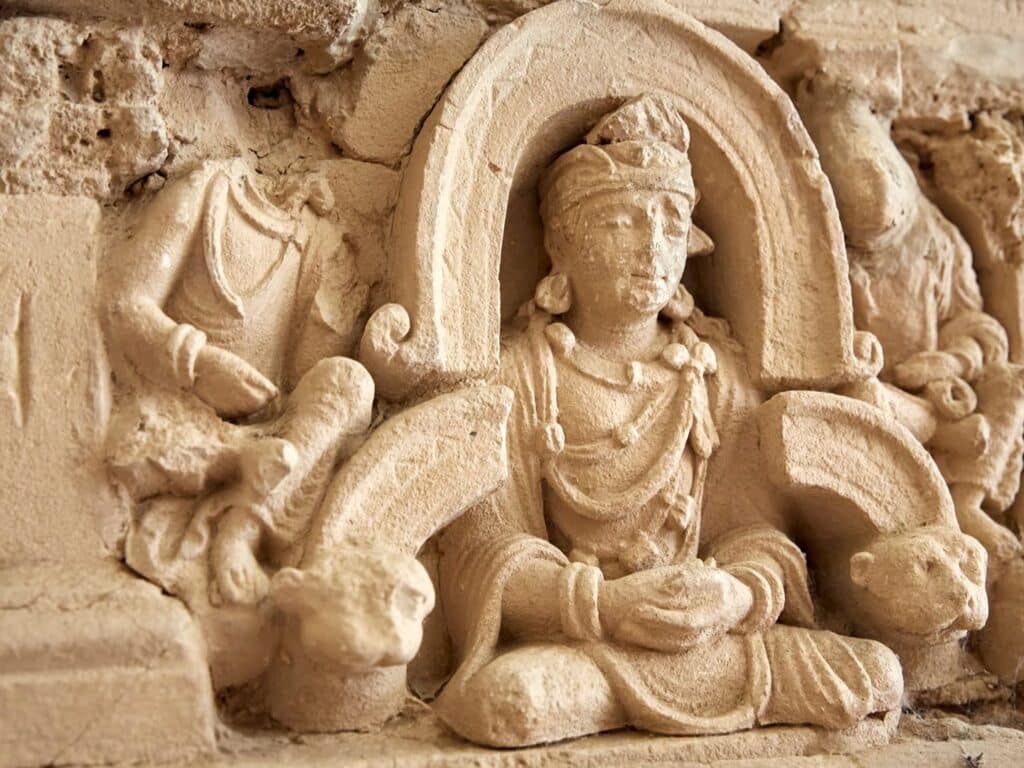 Buddha stupa at Jaulian, Taxila, Pakistan