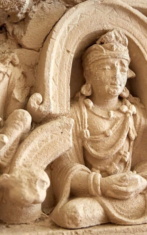 Buddha stupa at Jaulian, Taxila, Pakistan