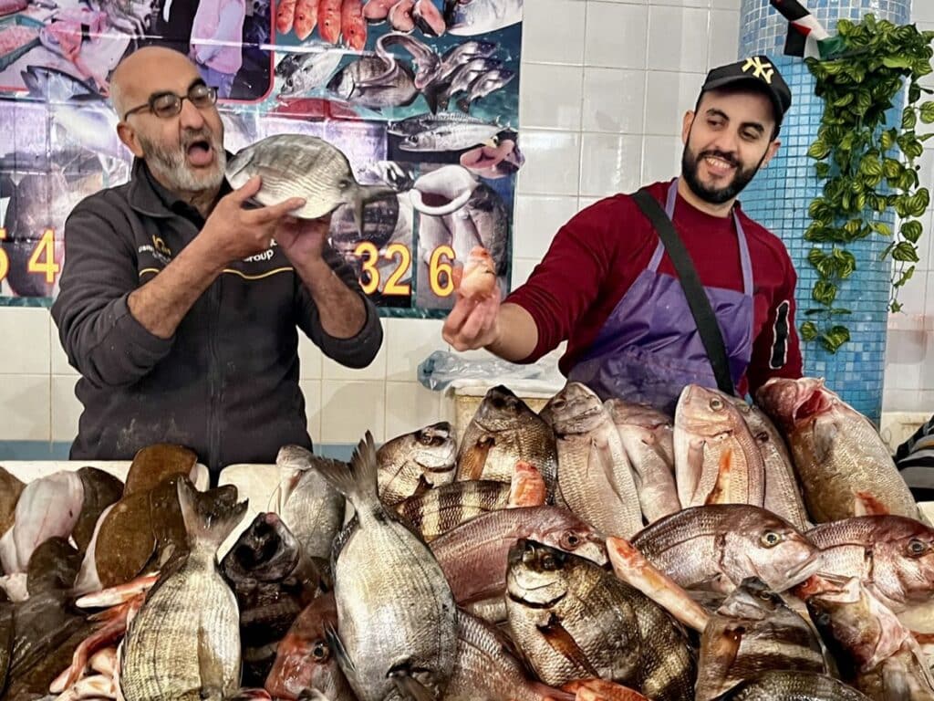 Fish market in Tangier, Morocco