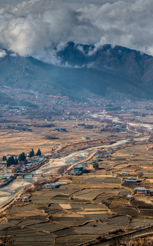 Hillside village, Bhutan