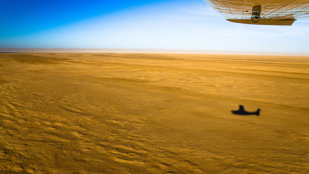 Skeleton Coast from the air, Namib desert, Namibia