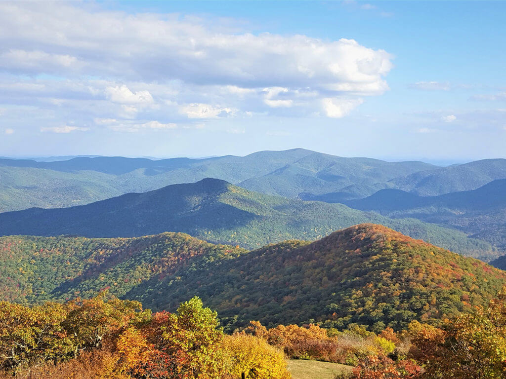 View from brasstown bald mountain