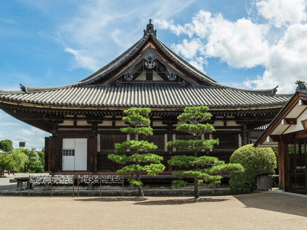Main Hall of Sanjusangendo Buddhist Temple in Kyoto