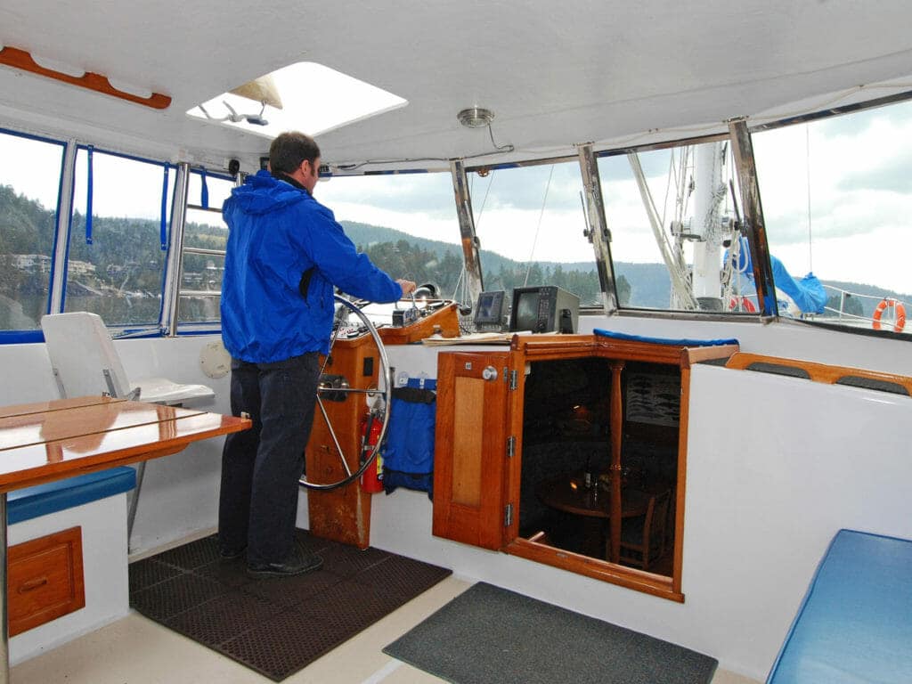 Island Roamer Wheelhouse, Great Bear Rainforest, Canada