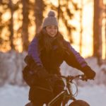 Amy Waters snow biking