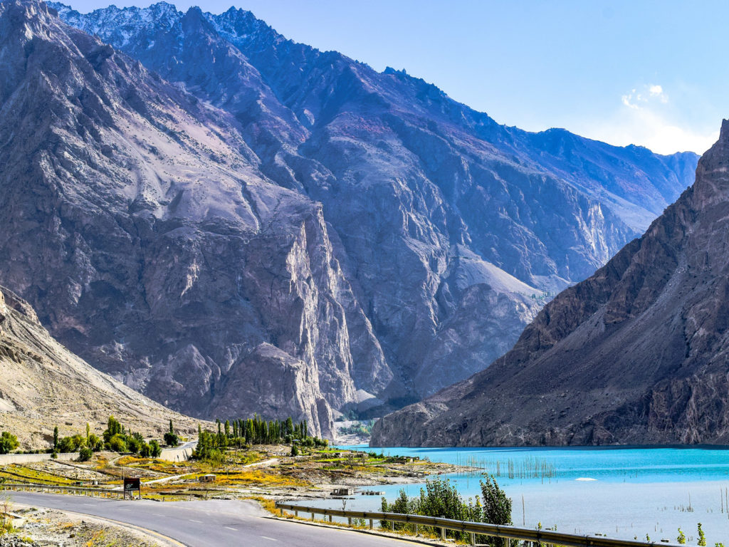 Attabad Lake on the Karakorum Highway, Gilgit, Pakistan