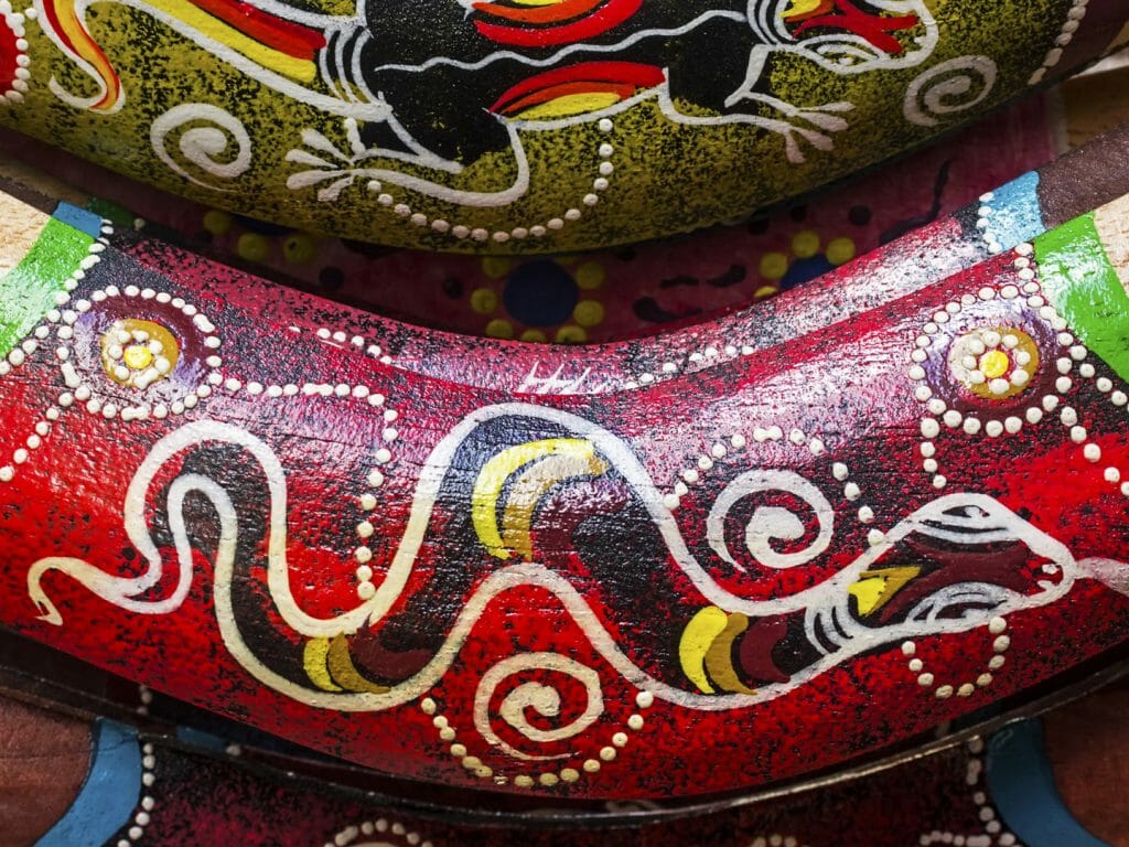 Australian Aboriginal Art - Boomerang