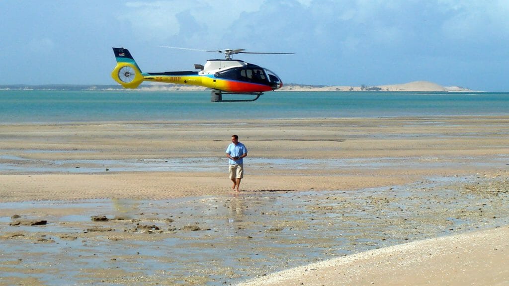 Helicopter, Azura Benguerra, Mozambique