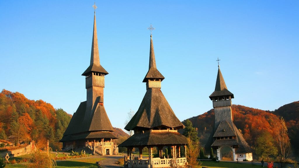 Barsana Wooden Monastery, Maramures, Romania