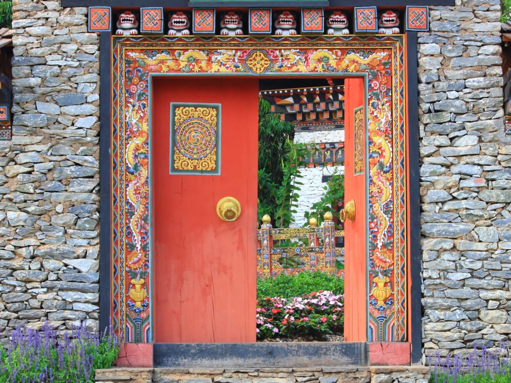 Bhutanese Doorway, Bhutan