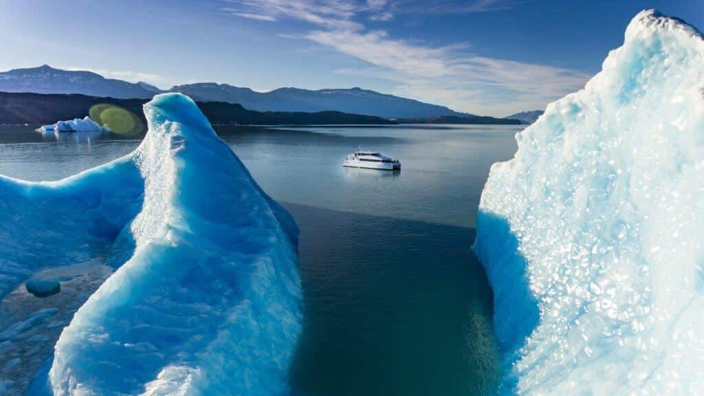 Boat, Estancia Cristina, Patagonia, Argentina