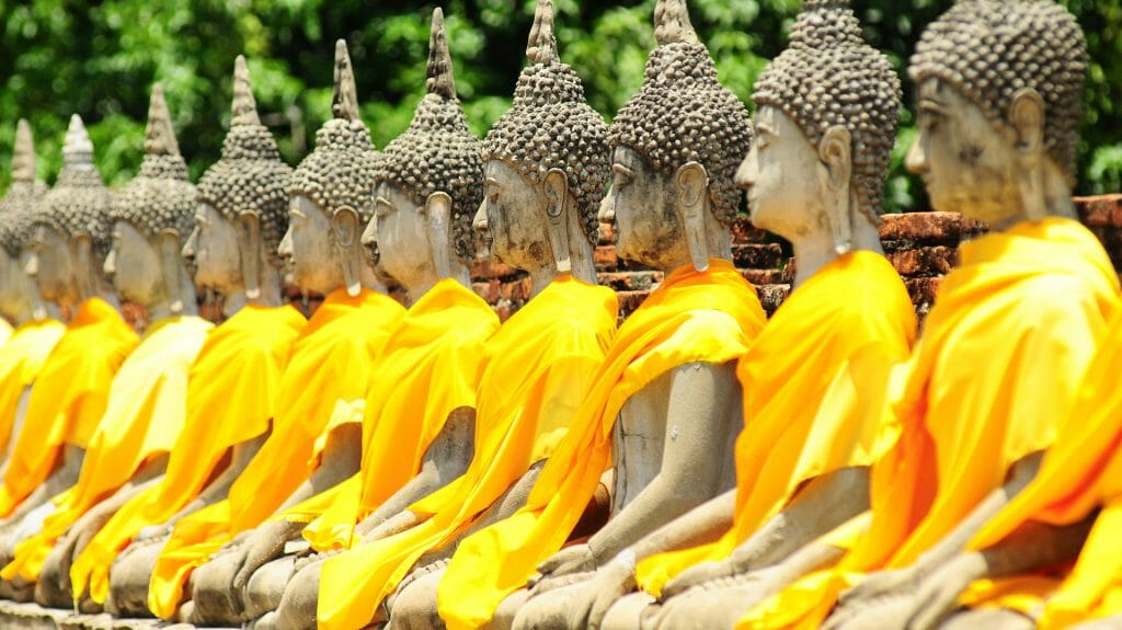 Buddha Statues, Ayuthaya, Thailand