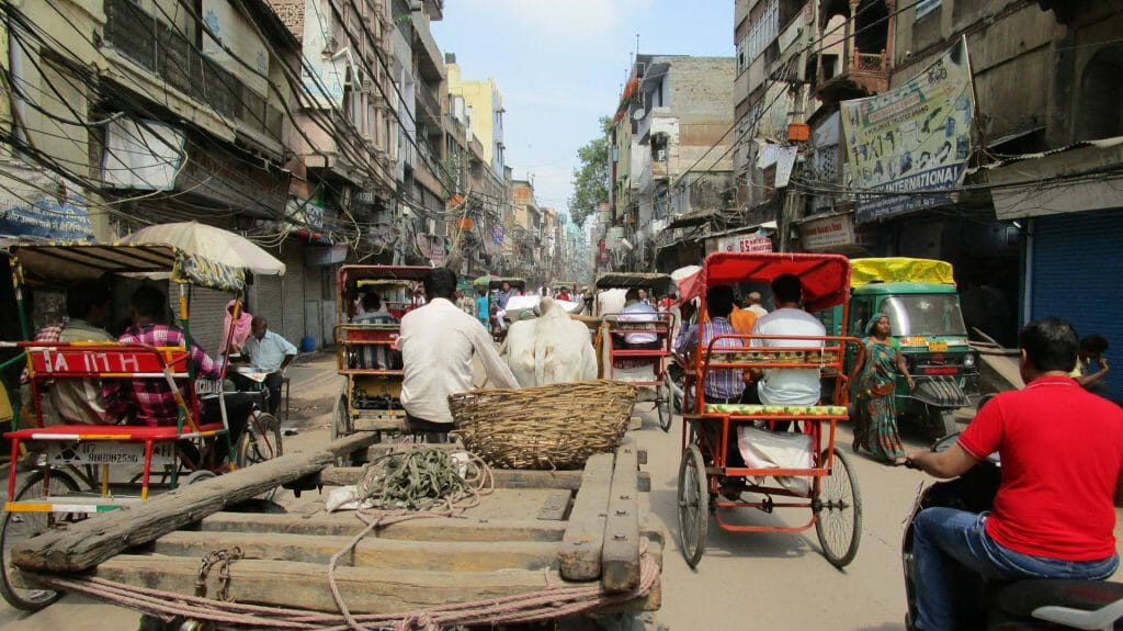 Busy Streets, Delhi, India