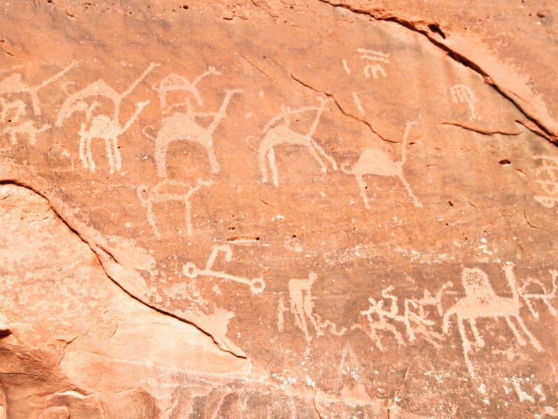 Wadi Rum Rock Carvings, Jordan