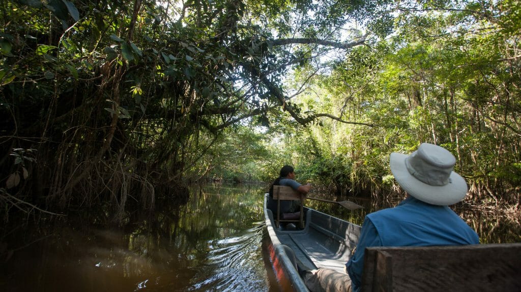 Canoeing, Amazon, Ecuador