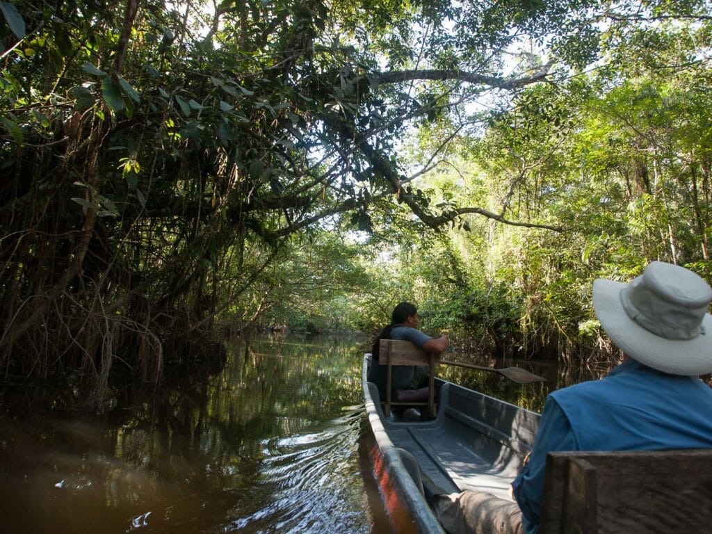 Canoeing, Amazon, Ecuador