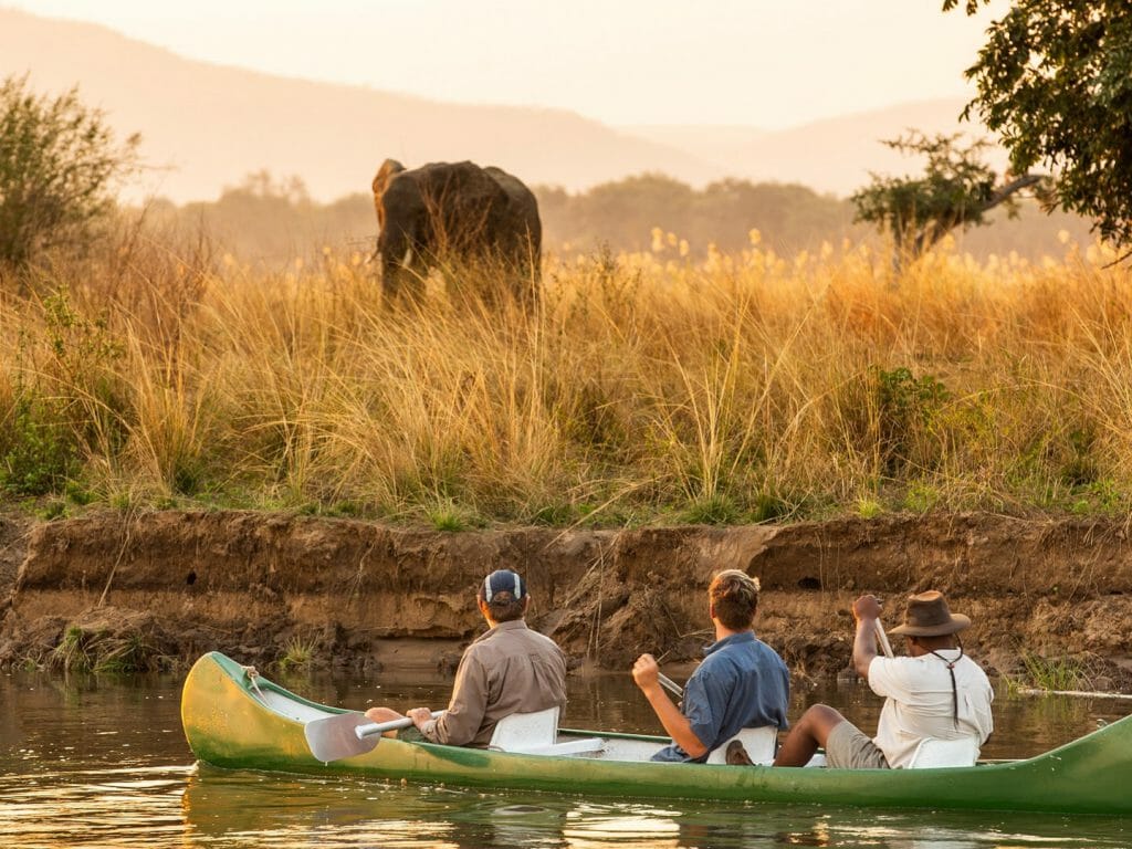 Canoeing, Sapi, Mana Pools, Zimbabwe