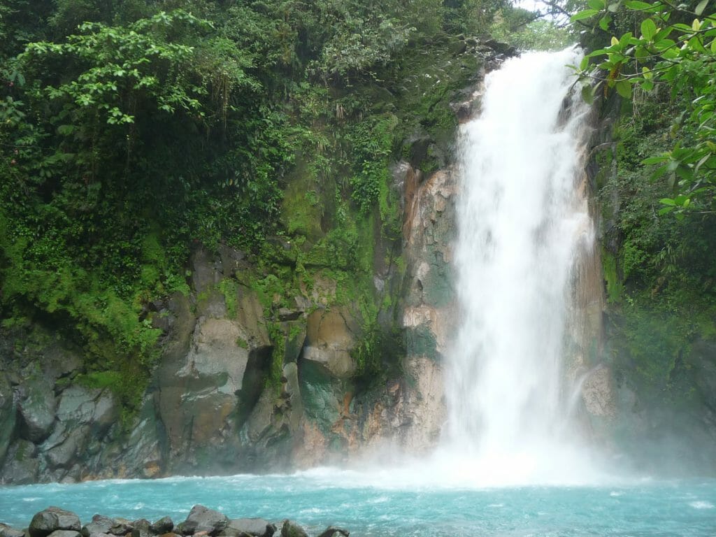 Celeste Waterfall, Tenoria Volcano National Park, Guanacaste, Costa Rica