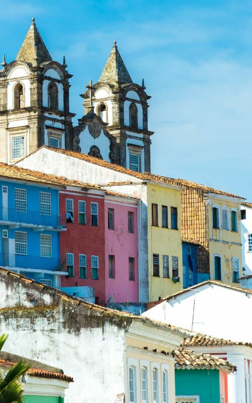 Colourful Buildings, Salvador, Brazil