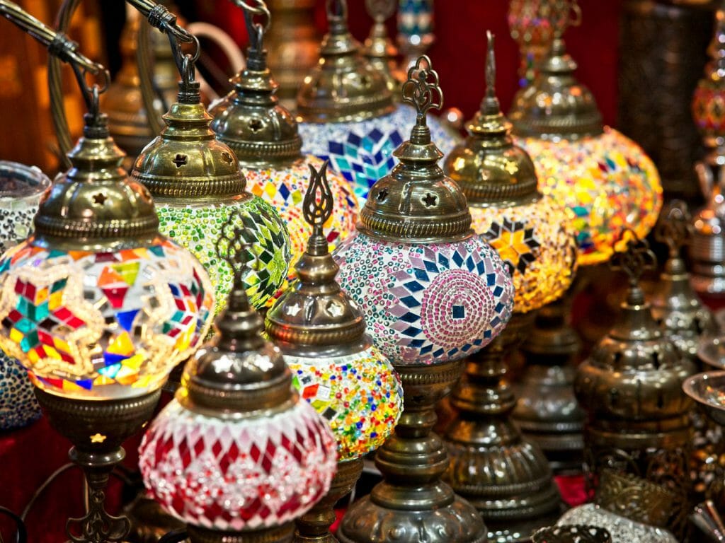 Decorative lamps, Muttrah Souq, Muscat, Oman