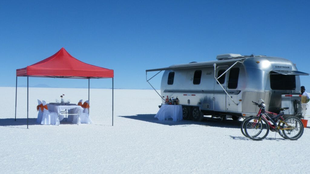 Airstream Camper, Salar de Uyuni, Bolivia