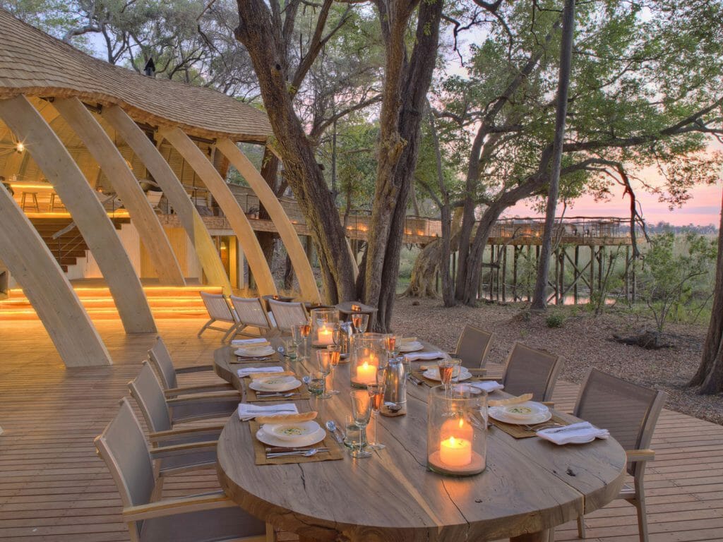 Dining, Sandibe, Okavango Delta, Botswana