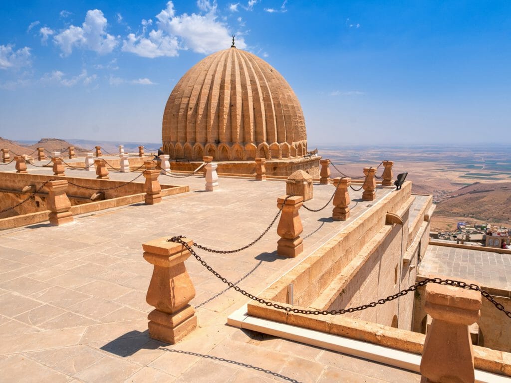 Dome of Zinciriye Medrese in the town Mardin, Turkey