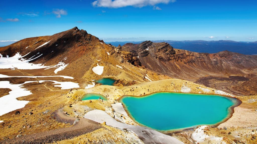 Emerald Lakes, Tongariro National Park, New Zealand