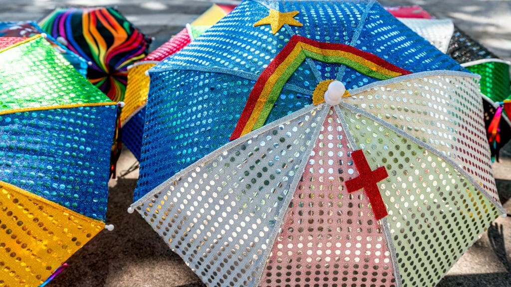 Frevo Umbrella, Olinda Carnival, Brazil