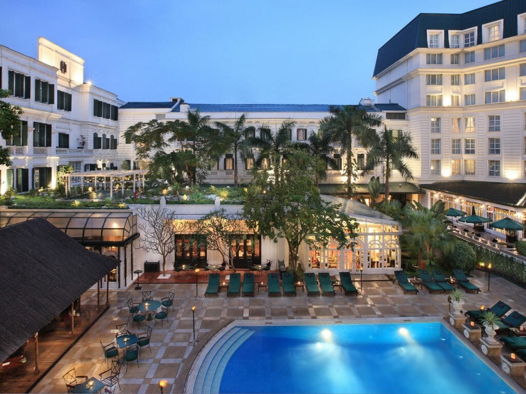 Garden and Pool, Sofitel Metropole Hotel (Hanoi), Hanoi, Vietnam
