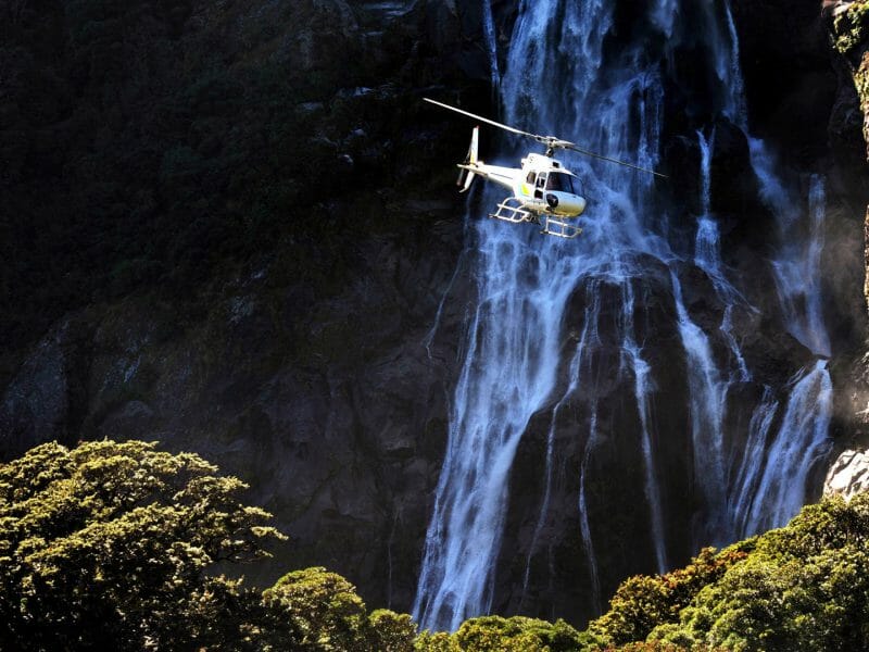 Helicopter Flight, Fiordlands, New Zealand