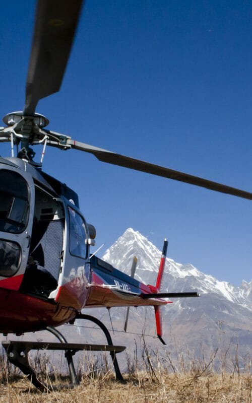 Helicopter, Mountains, Nepal